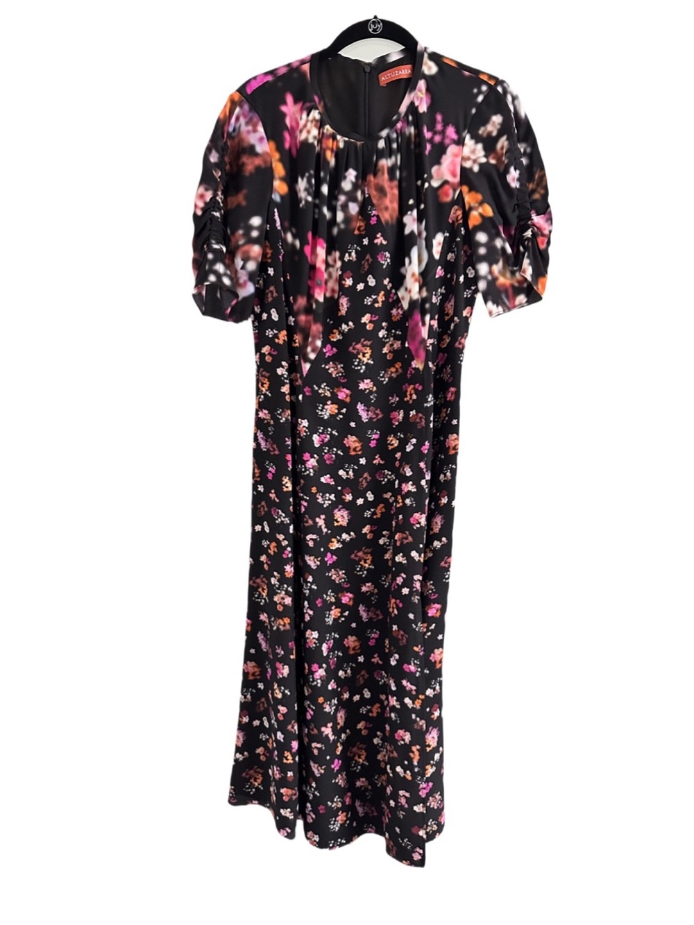Altuzarra Black Dress with Floral Accents